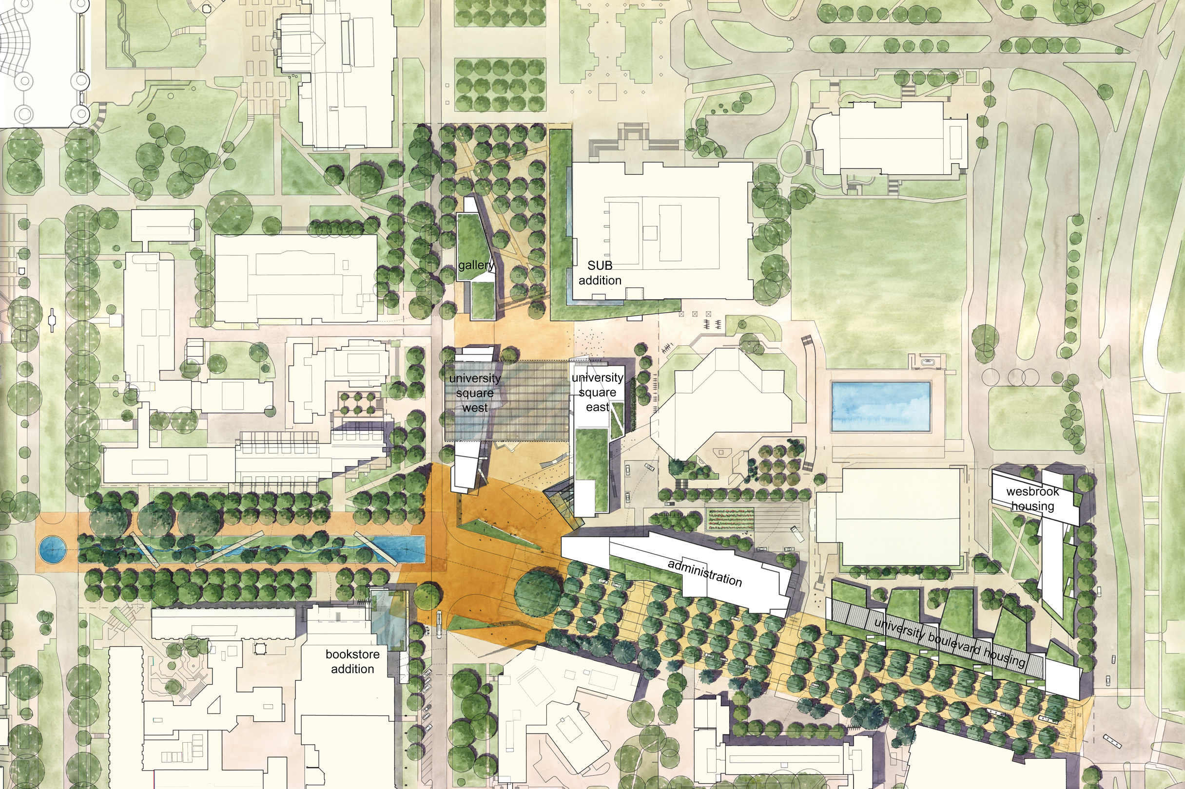 Al Forster University Boulevard Competition - moore ruble yudell